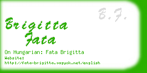 brigitta fata business card